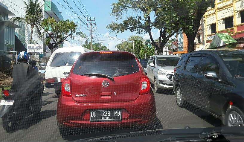 Pukul 10.22 Wita, Ini Lalulintas di Jl Sungai Saddang Makassar