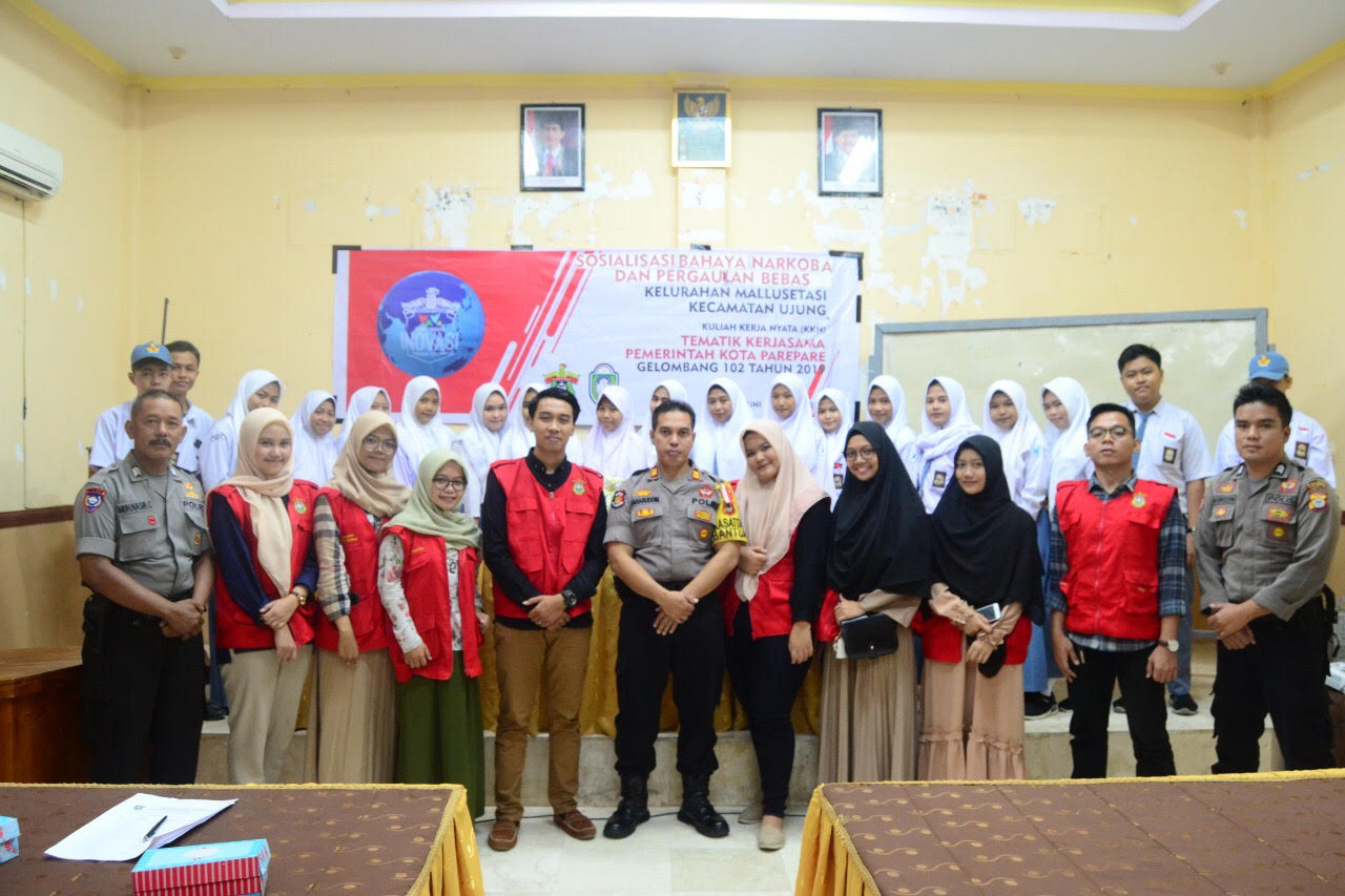 Peringati Hari Anak Nasional, Mahasiswa KKN Unhas Parepare Gelar Sosialisasi Bahaya Narkoba