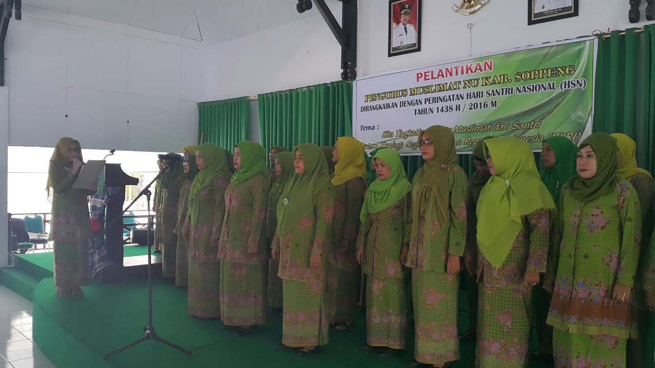 Lantik Muslimat NU Soppeng, Majdah Ingatkan Bahaya Laten Narkoba