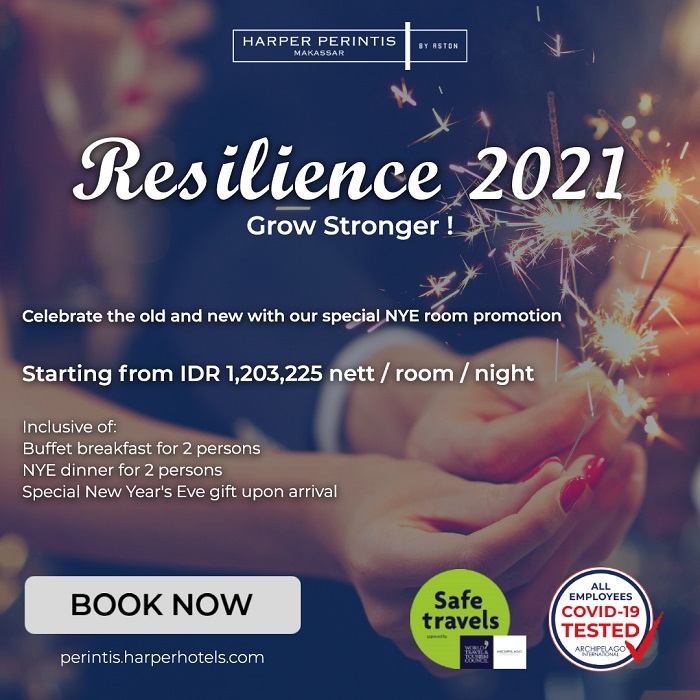 Malam Pergantian Tahun, Hotel Harper Perintis Usung Tema Resilience 2021 Grow Stronger