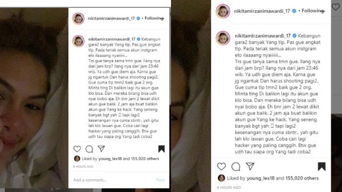 Marah-marah Akun Instagramnya Dihack, Nikita Mirzani Jepit Jari Jempol & Langsung Beri Ancaman ini