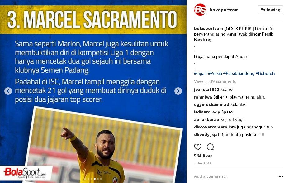 Striker PSM Reinaldo dan 6 Striker Asing di Asia Jadi Incaran Persib Bandung - marcel-sacramento_20170728_163231.jpg