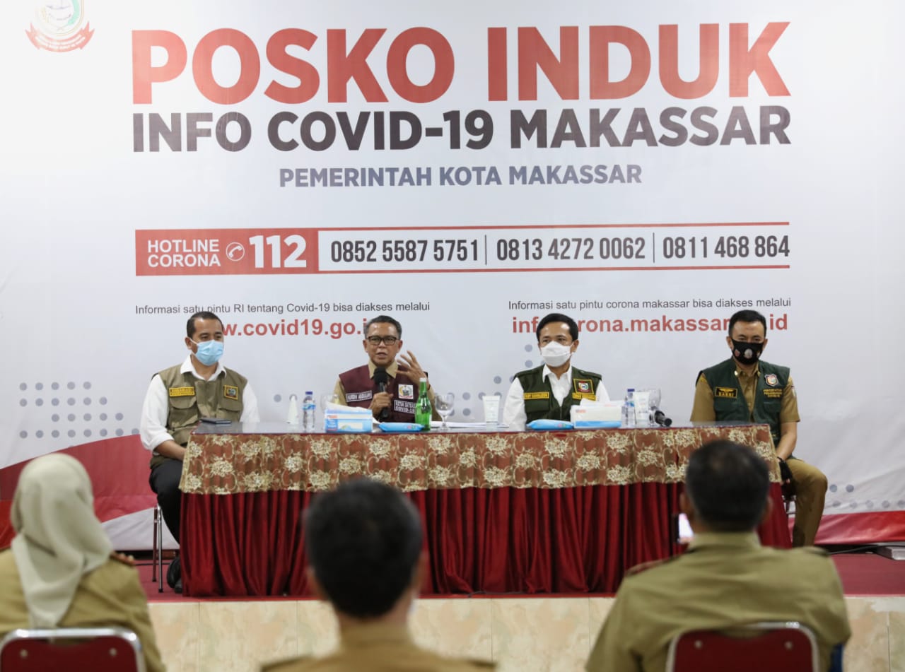 Nurdin Abdullah Sambangi Posko Covid Makassar