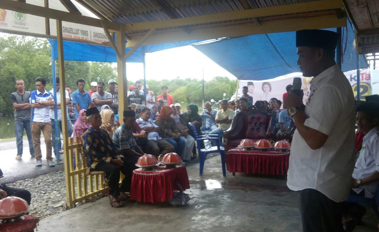 Jelang Debat Kandidat Pilkada Luwu, Patahuddin Temui Warga Ponrang
