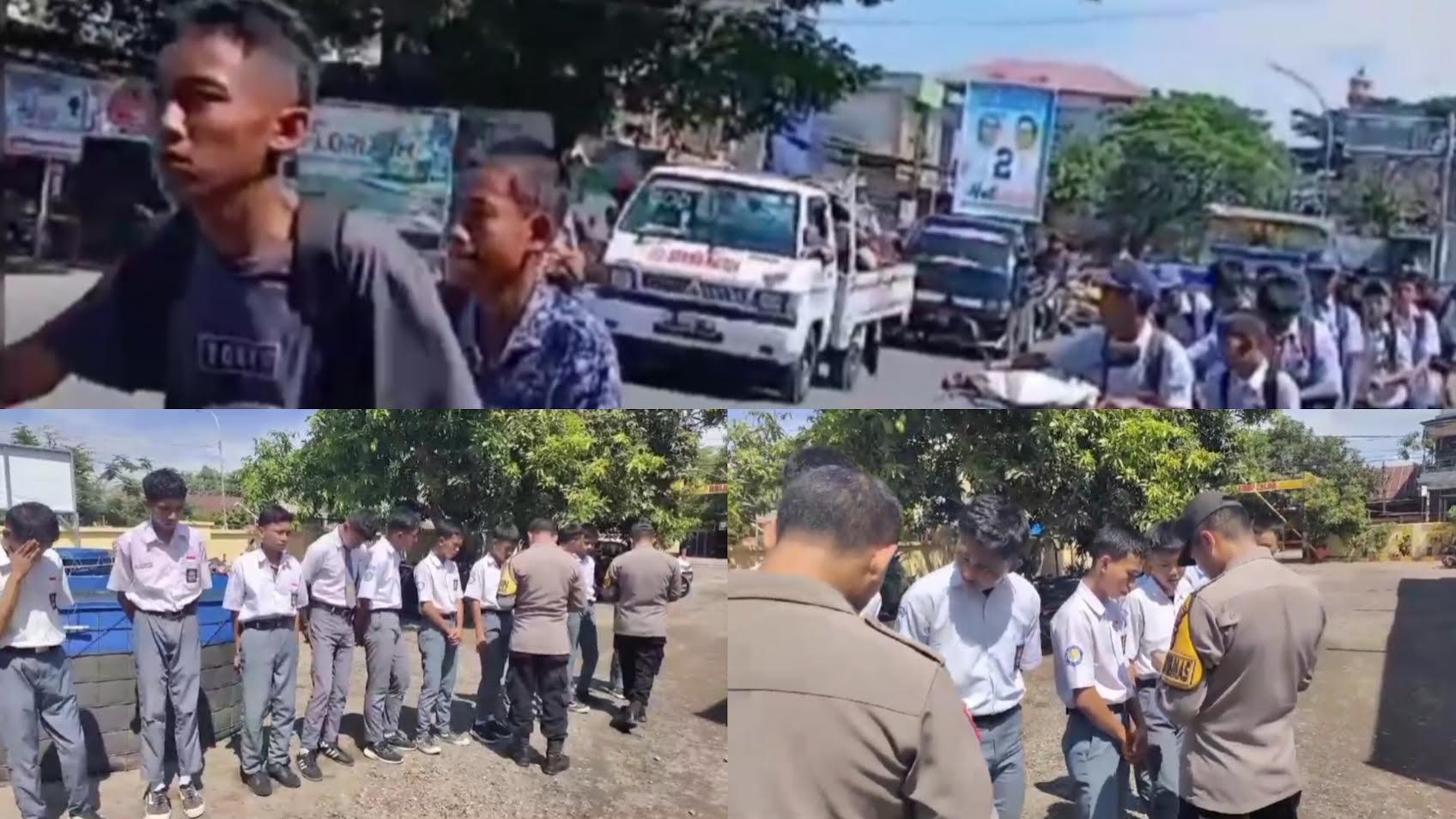 20 Pelajar Terjaring Razia Bolos Sekolah Digelandang ke Polsek Bajeng