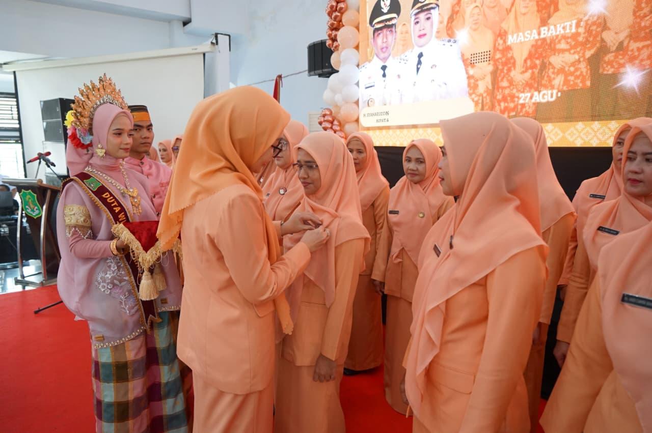 Resmi Dilantik, DWP Sidrap Siap Bantu Pemerintah Tekan Angka Stunting