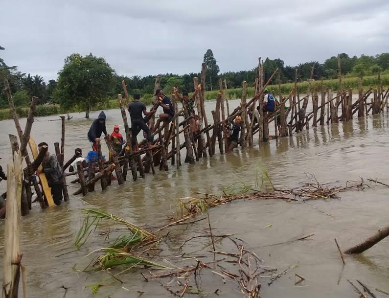 Tanggul Jebol, Dua Desa di Luwu Utara Terendam Banjir