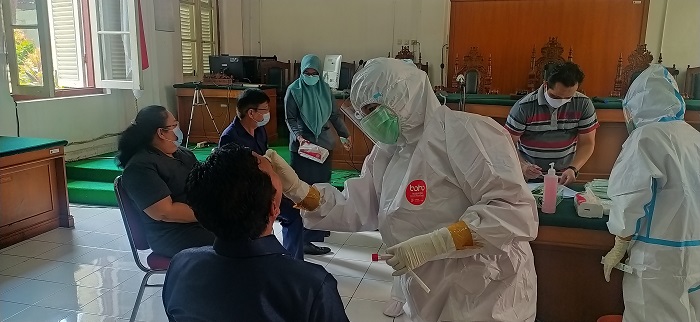 Cegah Penyebaran Covid-19, Pengadilan Negeri Makassar Gelar Swab Test Massal
