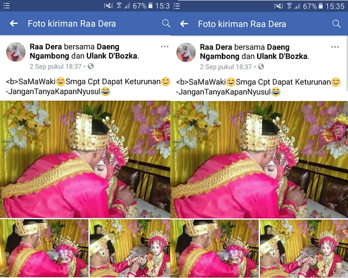 Remaja 16 Tahun Nikahi Gadis Baru Tamat SMP di Tonrokassi Barat Jeneponto