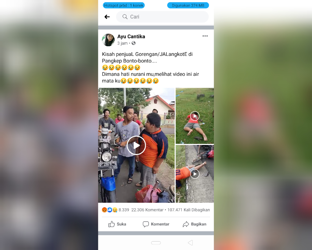 VIDEO VIRAL: Lihat Bocah Penjual Jalangkote di Pangkep Dibully & Dipukul Sampai Jatuh, Nasibnya Kini