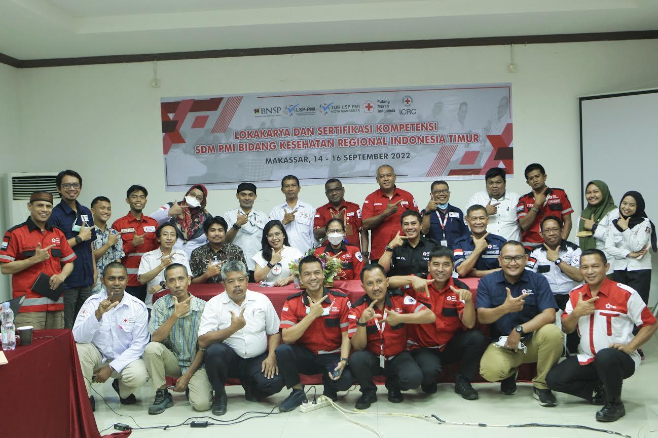 Sebelas PMI se-Indonesia Lokakarya & Sertifikasi Kompetensi di Makassar
