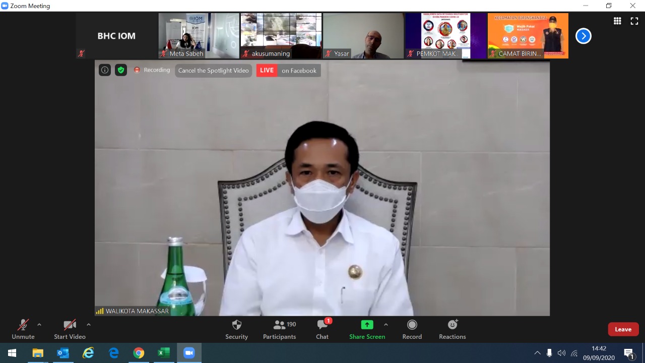 Bareng IOM, Pj Wali Kota Makassar Bahas Data Terintegrasi