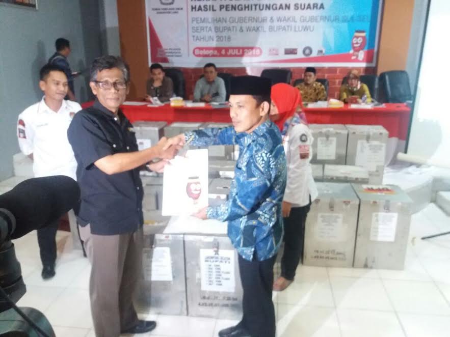 Ini Rincian Rekapitulasi Suara Pilbup Luwu di 22 Kecamatan