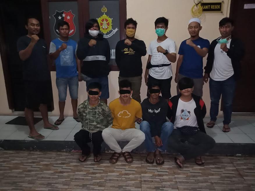 Polisi Tangkap 4 Pelaku yang Parangi Pemuda di Taman Sayang Luwu Timur