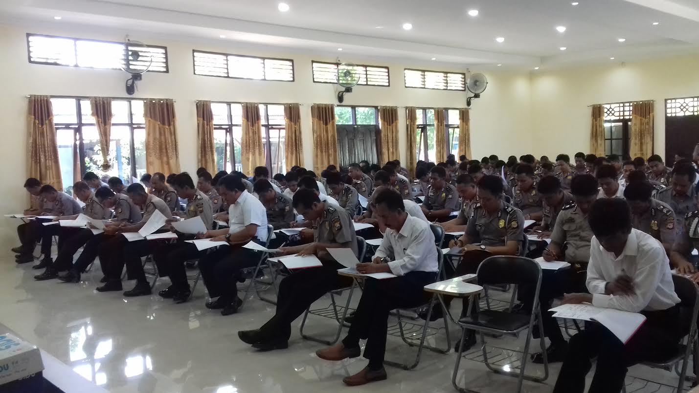 127 Anggota Polres Barru Ikuti Tes Psikologi di STIA Algazali