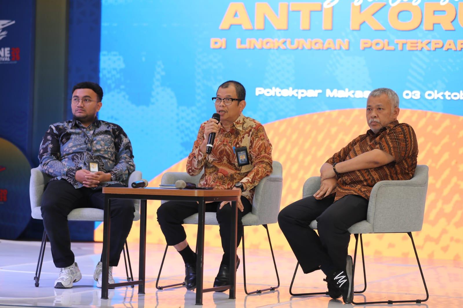 Perkuat Zona Integritas, Poltekpar Makassar Gelar Sosialisasi Anti Korupsi