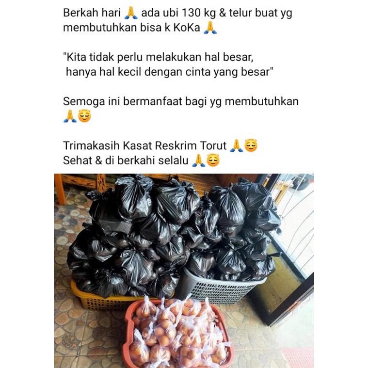 Patut Dicontoh! Kasat Reskrim Polres Toraja Utara Bagi Sembako dan Takjil Gratis ke Warga