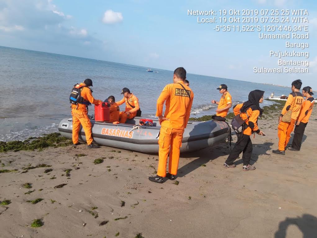 Iman Nelayan di Baruga Bantaeng Dilaporkan Hilang saat Melaut, Basarnas Sudah Dua Hari Mencari