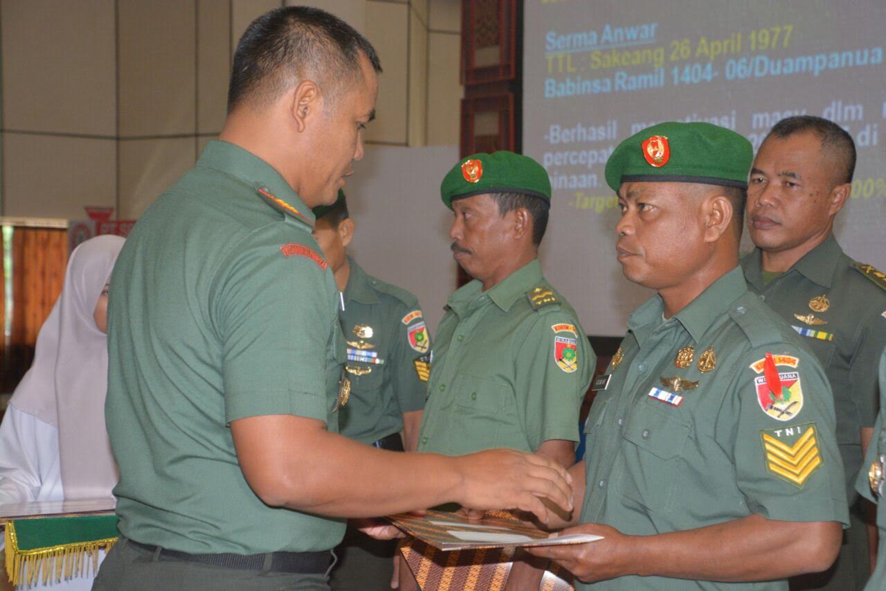 Korem 142 Tatag Gelar Rapim Tingkat Korem