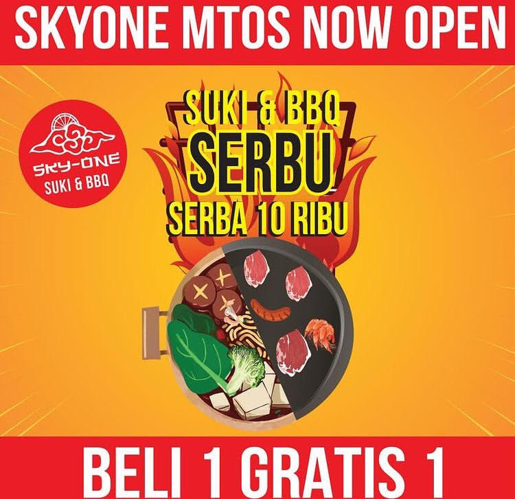 SkyOne Suki dan BBQ, Serbu Hanya Rp 10 Ribu