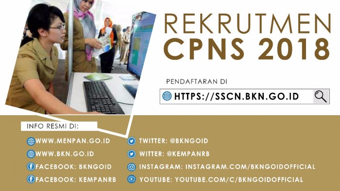 Link sscn.bkn.go.id, Ini 5 Instansi Paling Diminati Pendaftar CPNS 2018, Cek Peluang Kamu Lolos