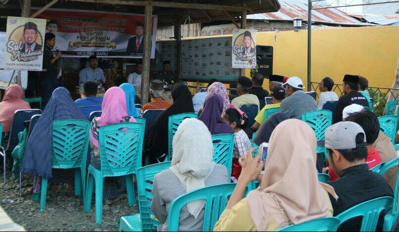 Reses di Kelurahan Pammanu Luwu Utara, Ini Janji Sul Arrahman