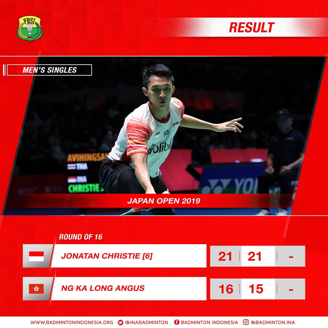 Susul Anthony Ginting dan Tommy Sugiarto, Jonatan Christie Tantang Anders Antonsen di Perempat Final