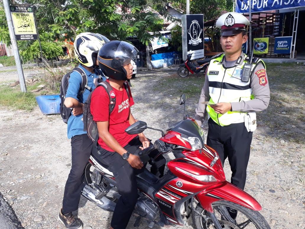 Sweeping di Bone-bone, Satlantas Polres Luwu Utara Tilang 15 Pengendara