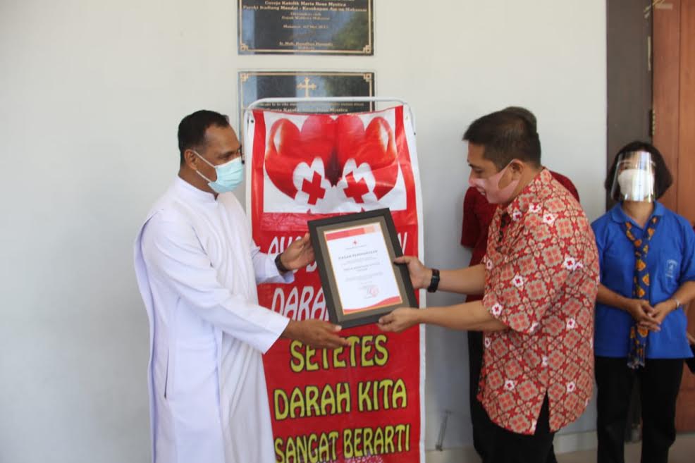 Gereja Maria Rosa Mystica Sudiang Kumpul 27 Kantong Darah, Deng Ical: Kami Terbantu