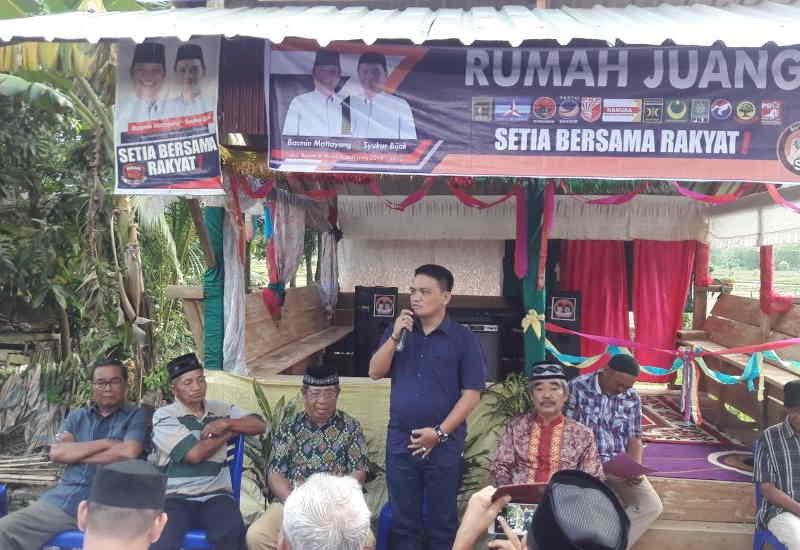 Warga Luwu Sukarela Bangun Posko Untuk Basmin-Syukur