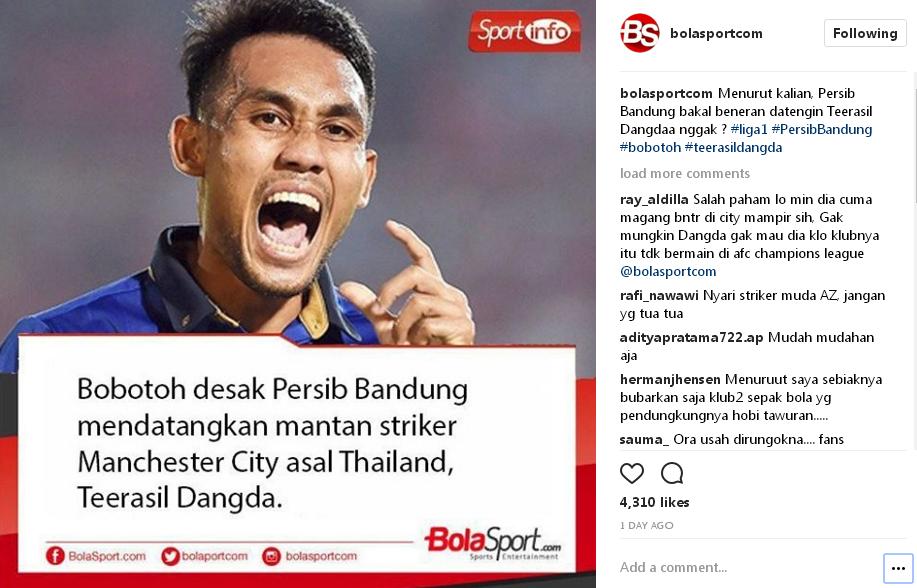 Striker PSM Reinaldo dan 6 Striker Asing di Asia Jadi Incaran Persib Bandung - teerasil-dangda_20170728_163100.jpg