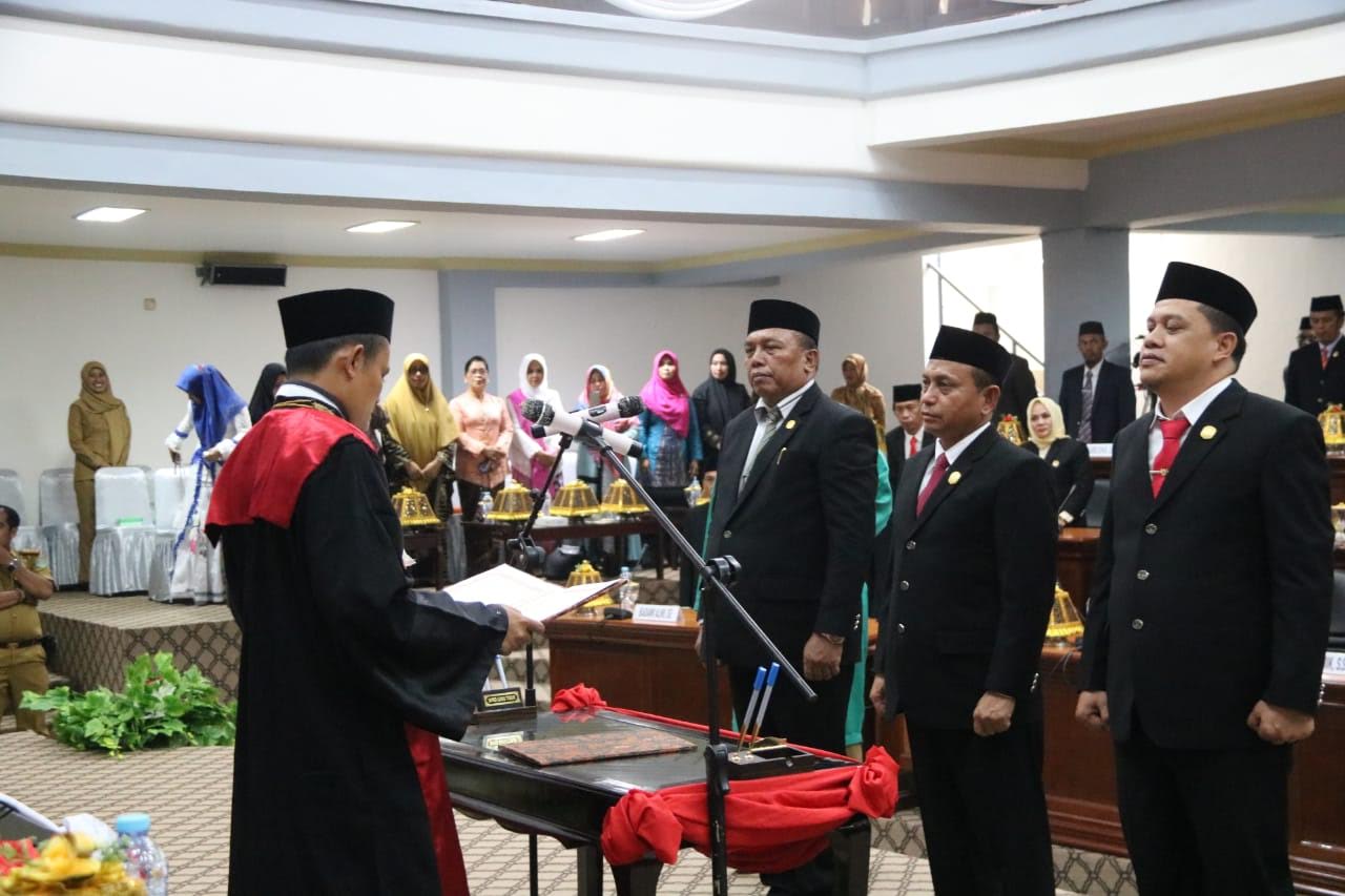 Tiga Pimpinan DPRD Luwu Timur Periode 2019-2024 Dilantik