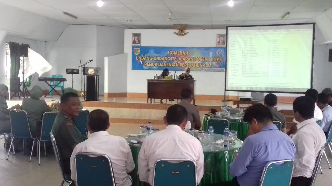Korem 141 Toddopuli Sosialisasi UU ITE