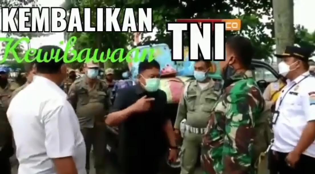 Video Adu Mulut Kasatpol PP Lawan TNI Berpangkat Perwira, Diduga Akibat Tanah Penertiban PKL