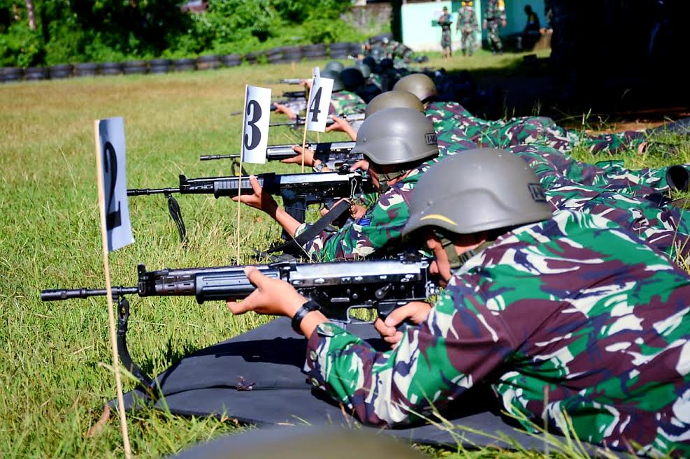 Yonmarhanlan VI Tingkatkan Profesionalisme Prajurit dengan Latihan Tembak