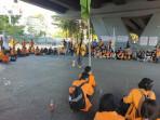 Inilah Tuntutan Mahasiswa UNM Demo di Bawah Fly Over Makassar