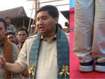 Menteri Maruarar Sirait Pakai Sepatu Seharga Rp2,9 Juta Becek-becek di Wajo Sulsel