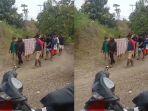 Viral! Gara-gara Jalan Rusak, Warga Pinrang Ditandu ke Enrekang Demi Bisa Berobat