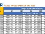 Daftar Cicilan KUR BRI Rp1 Juta, Rp50 Juta, dan Rp100 Juta, Bunga Rendah