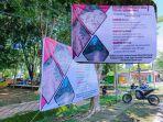 Spanduk Koalisi Masyarakat Terasa Menggugat Terpajang di Lapnas Sinjai