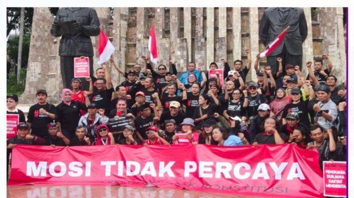 Mosi Tak Percaya ke Jokowi, Masyarakat Penegak Konsistusi Demo Proses Pemilu 2024