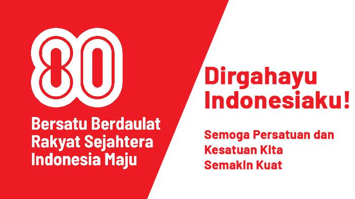 HUT RI - Poster ucapan selamat HUT RI ke-80 tahun