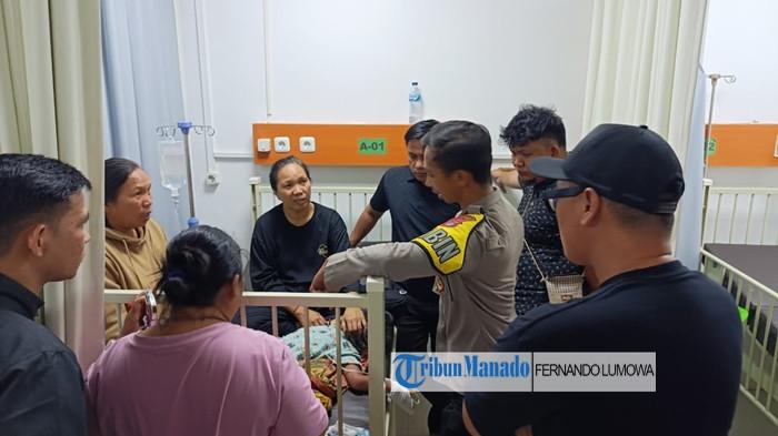 DIRAWAT - Adik Roy Rusli menjalani perawatan awal di IGD RS Bhayangkara Manado, Senin (17/11/2025). Roy dan ibunya ternyata belum lama tinggal di Desa Tombuluan, Minahasa, Sulut.