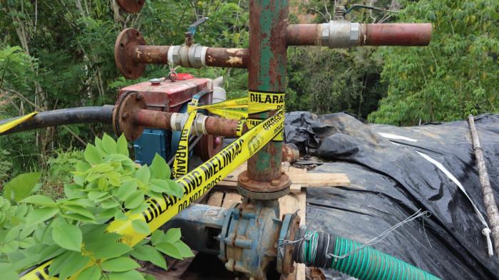SOROTAN - Aktivitas tambang ilegal di Kawasan Oboy, Dumoga, Bolmong menjadi sorotan di tengah komitmen penerintah memberantas PETI.