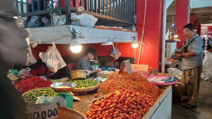 BAHAN PANGAN - Barito yang dijual di Pasar Bersehati, Manado, Sulawesi Utara, Rabu (21/1/2026). Berikut daftar harganya hari ini.