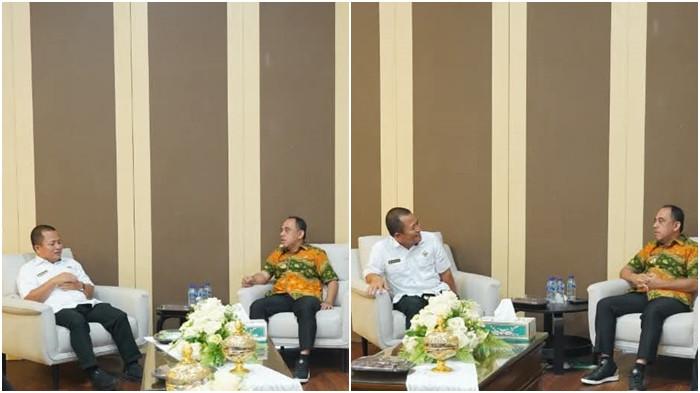 Bupati Yusra Alhabsyi, menerima kunjungan audiensi BPK RI