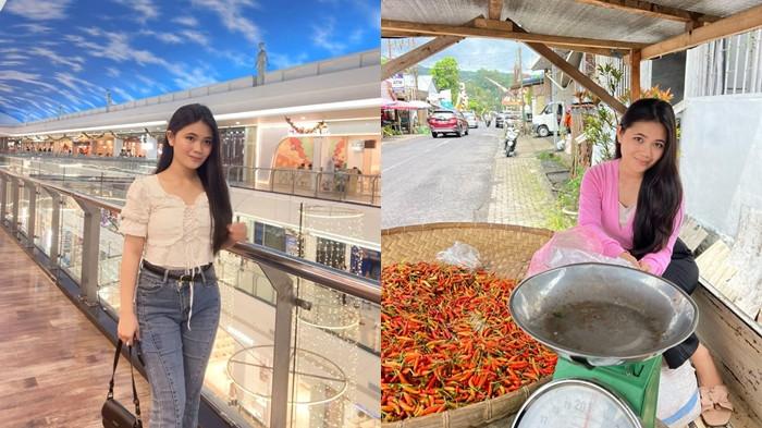 CEWEK - Sosok Agnesia Prayshe Mongkau. Cewek Minahasa yang jualan rica di Pasar Remboken.