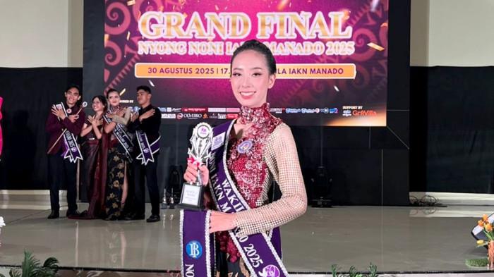 CEWEK MANADO - Potret Cinta Bojoh saat mengikuti ajang pemilihan Nyong Noni IAKN Manado 2025. Ia merupakan mahasiswa asal Sulawesi Utara (Sulut) yang bercita-cita menjadi Guru Agama Kristen.