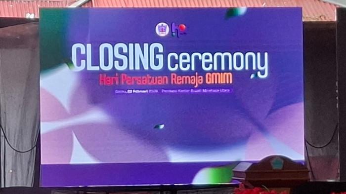 Closing Ceremony Hari Persatuan Remaja (HPR) Sinode GMIM tahun 2026 Minut