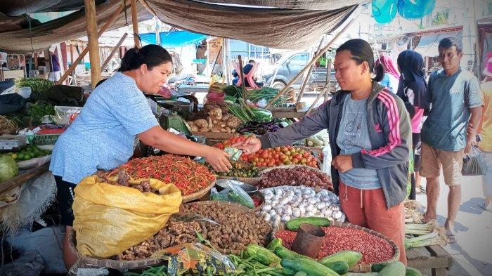 Jelang Lebaran, Ini Daftar Harga Bahan Pokok di Pasar Tumpaan Minsel Sulawesi Utara